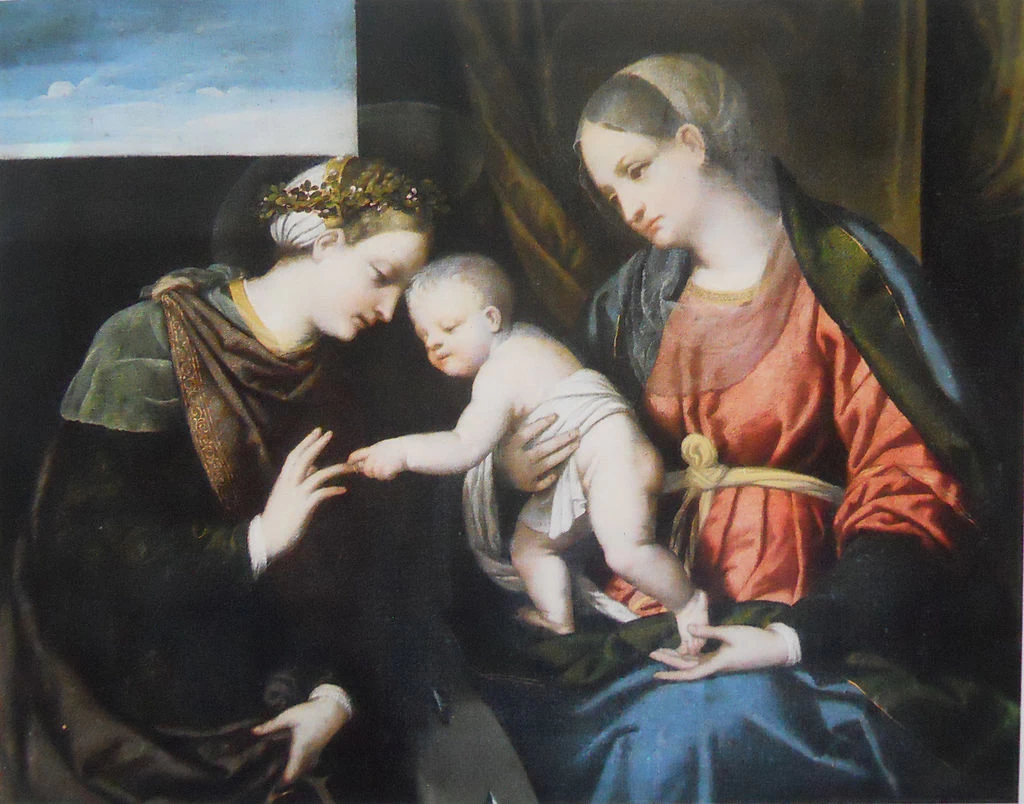 115-Alessandro Bonvicino-MorettoSposalizio mistico di santa Caterina-Brescia